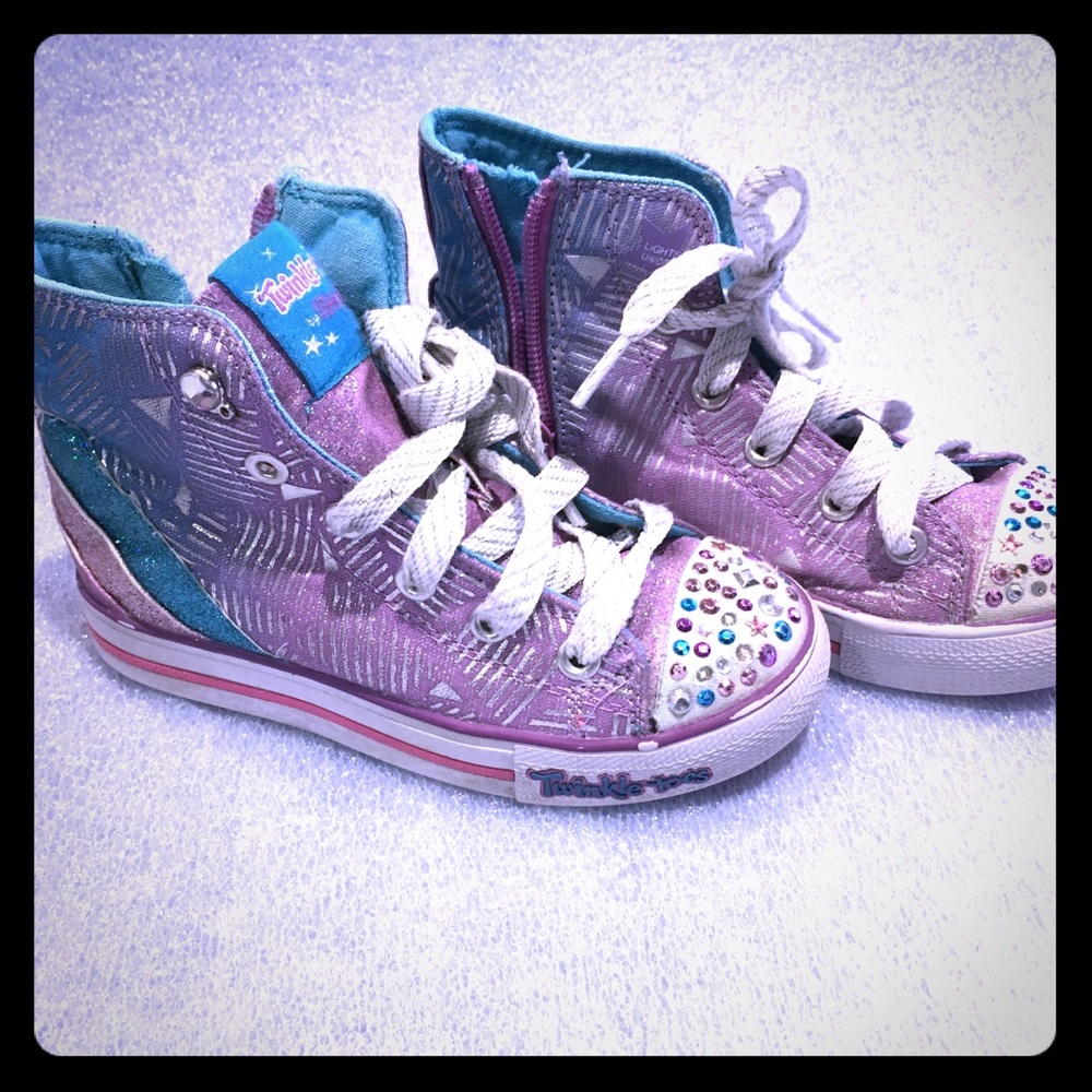 Girls  sketchers twinkle toes with lights